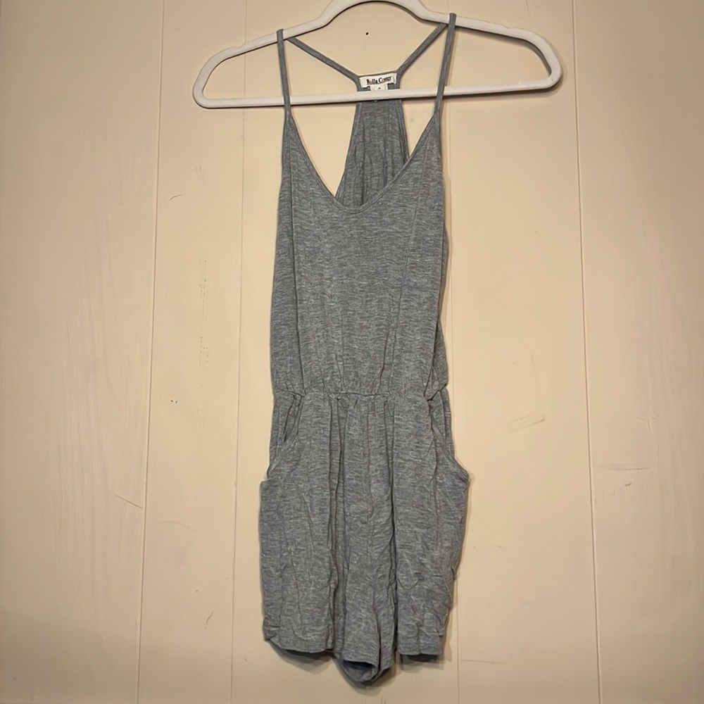 Grey lightweight romper size small